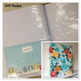 Large Photo Album / Fabric Covered / 6 x 4 Inch Photos / Traditional Style / Self Adhesive