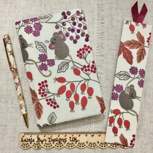A6 Notebook / Address Book / Bookmark / Diary / Autumn Mouse
