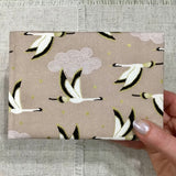 Handmade Plant Paper Notebook / Fabric Covered / Bookbinding