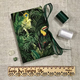 Rainforest Needle Book / Sewing Gifts / Handmade Needle Case